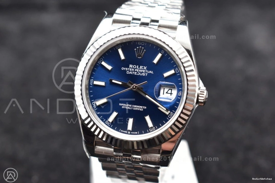 904L on 41 SS 1:1 GoAnywhere 126334 DateJust Best Dial Jubilee VS Edition Blue Bracelet 618 VSF 1024